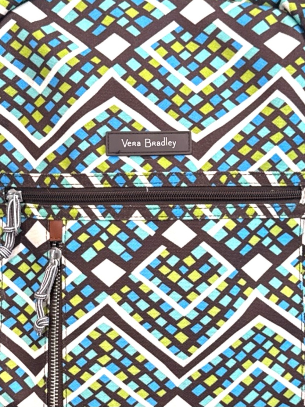 Vera Bradley Lighten Up Grand Backpack Rain Forest Laptop Bag MSRP $108 - Picture 2 of 8